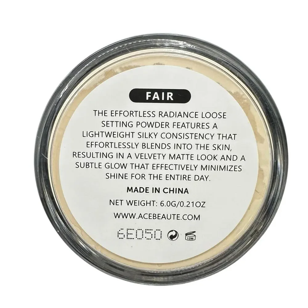Ace Beauté Effortless Radiance Loose Setting Powder Fair 0.21 OZ NEW